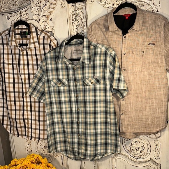 Men's Bundle of Brands Short Sleeve Button Down Shirts - Picture 1 of 11